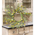 Yellow Wildflowers Wreath 22"