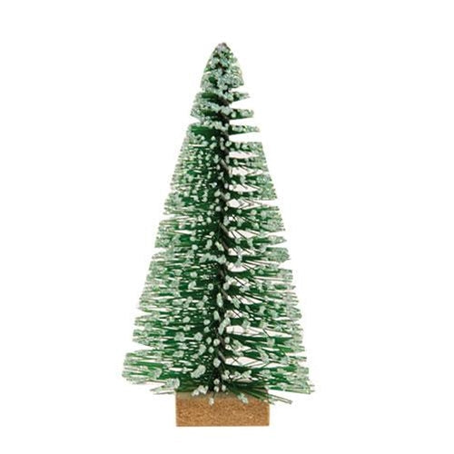 Frosty Bottle Brush Tree 4" (Pack of 4)