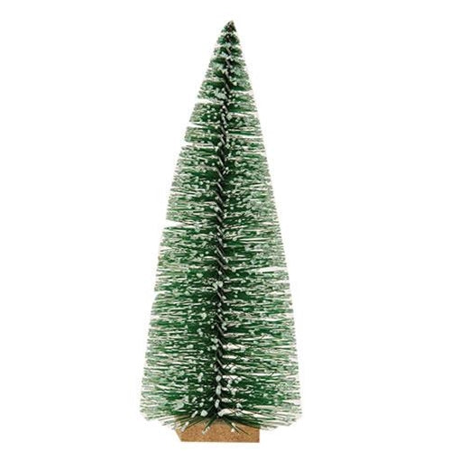 Frosty Bottle Brush Tree 7" (Pack of 4)