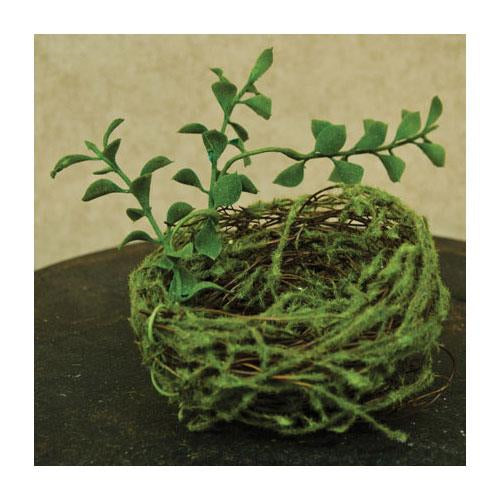 Mossy Bird Nest - 3-1/2" (Pack of 4)