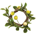 Green Leaf Mini Candle Ring 1.5" (Pack of 4)