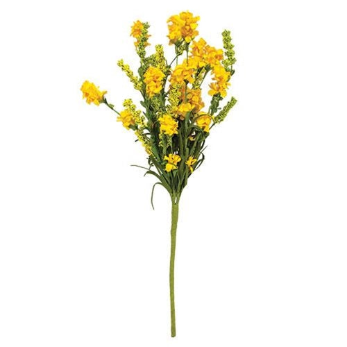 Yellow Obedient Flower Pick 15" (Pack of 4)