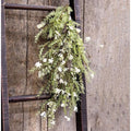 White Lobelia Dripping Garland 26"