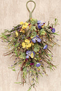 Mixed Pansy Teardrop 22"