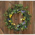 Mixed Pansy Wreath - 20"