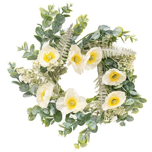 Alabaster Poppy Candle Ring 4.5" (Pack of 2)