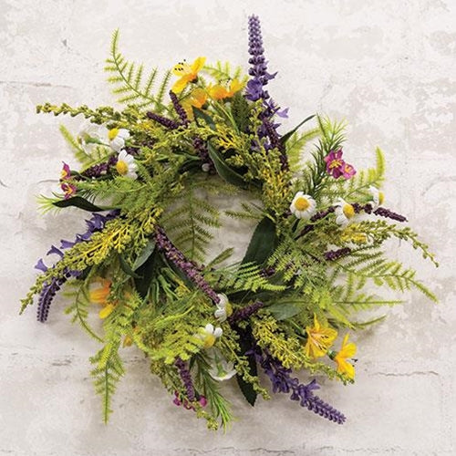 Meadow Flowers Candle Ring 3" (Pack of 2)