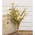 Cream Pansy Pick 19" (Pack of 2)