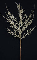 Glitter Twig Spray Platinum  (Pack of 4)