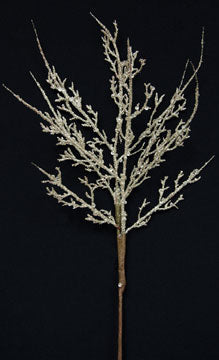 Glitter Twig Spray Platinum  (Pack of 4)