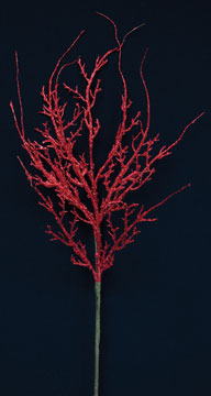 Glitter Twig Spray Red  (Pack of 4)