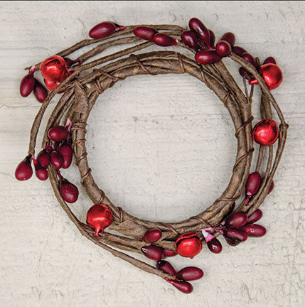 Bell & Burgundy Pip Ring 1-1/2"  (Pack of 4)