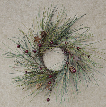 Country Needle Pine Ring 4" (Pack of 2)