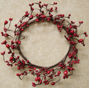 Red Bean Berry Ring - 6-1/2" (Pack of 4)