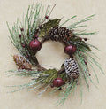 Snowy Pine Bell Ring 10"  (Pack of 2)