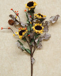 Dried Sunflower Pick (Pack of 4)