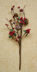 Fancy Winter Berry Pick 12" (Pack of 4)