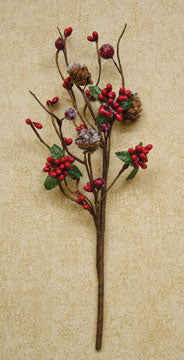Fancy Winter Berry Pick 12" (Pack of 4)
