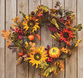 Harvest Sunflower  Wreath