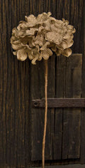 Burlap Hydrangea Pick - Natural (Pack of 4)