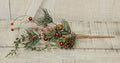 Red Berry Pine Pick - 18"  (Pack of 4)