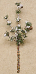 Snowy Brush Pine Pick 14" (Pack of 4)