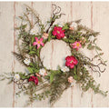 Pink Gardenia Wreath 16"