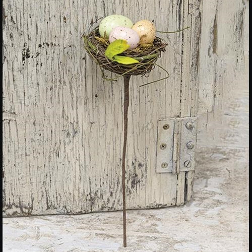 Easter Birdnest With Eggs Spray  (Pack of 4)