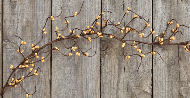 Old Gold Wispy Pip Garland 5' (Pack of 4)