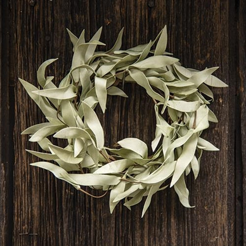 Flocked Herb Leaves Ring 3.5"  (Pack of 4)