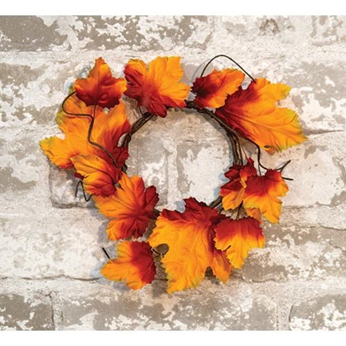Silk Maple Leaves Ring 3.5" (Pack of 4)