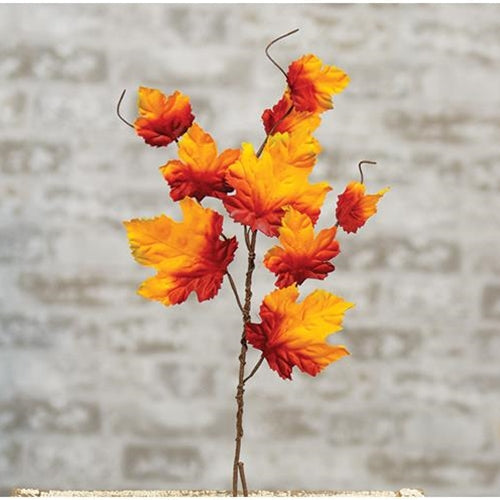 Silk Maple Leaves Spray 18" (Pack of 4)