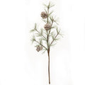 Vintage Glitter Birchcone Pine Pick 13" (Pack of 4)