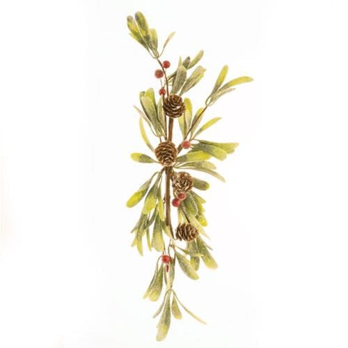 Merry Mistletoe Swag 16"  (Pack of 4)