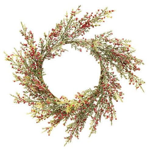 Red Pepperberry & Cedar Wreath 12" (Pack of 2)
