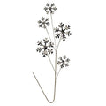Black & White Plaid Snowflake Spray 27" (Pack of 2)