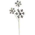 Black & White Plaid Snowflake Pick 14" (Pack of 4)