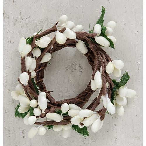 Mini Pip Berry Ring Ivory 1" (Pack of 4)