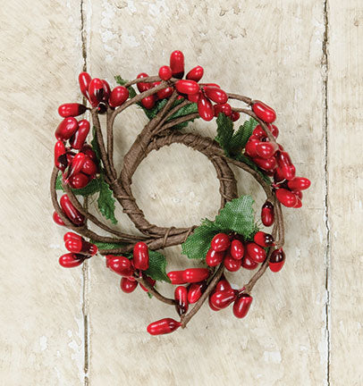 Mini Pip Berry Ring Red 1"  (Pack of 4)