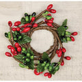 Mini Pip Berry Ring Red and Green 1" (Pack of 4)