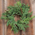 6"  Prickly Pine Candle Ring  Green  (Pack of 4)