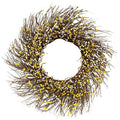 Yellow & Cream Pip Twig Wreath 22"