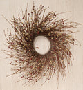Burgundy & Old Gold  Pip Twig Wreath 16"