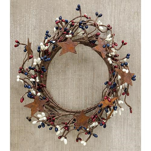 Pip Berry Ring With Stars Country Mix 4" (Pack of 4)
