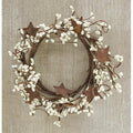Pip Berry Ring With Stars Ivory 4" (Pack of 4)