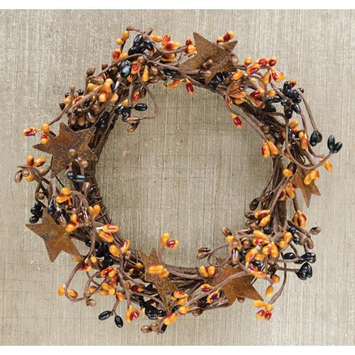 Pip Berry Ring With Stars Primitive Mix 4" (Pack of 4)