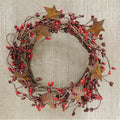 Pip Berry Ring With Stars Red and Burgundy 4" (Pack of 4)