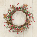 Pip Berry Ring With Stars Red and Green 4"  (Pack of 4)