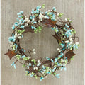 Pip Berry Ring With Stars Seabreeze 4"  (Pack of 4)