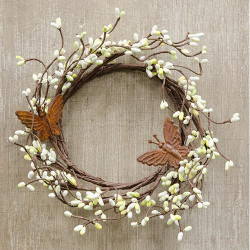 Pip Berry Ring With Butterflies 4"  (Pack of 4)